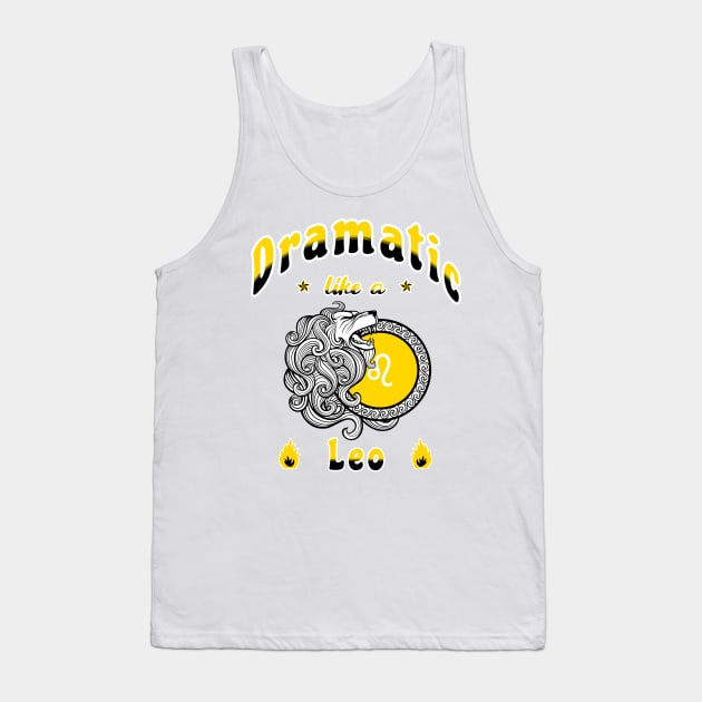 Zodiac attributes: Leo white Tank Top by Ludilac